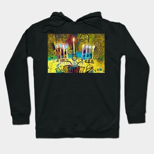 Bright Lights Menorah Hoodie